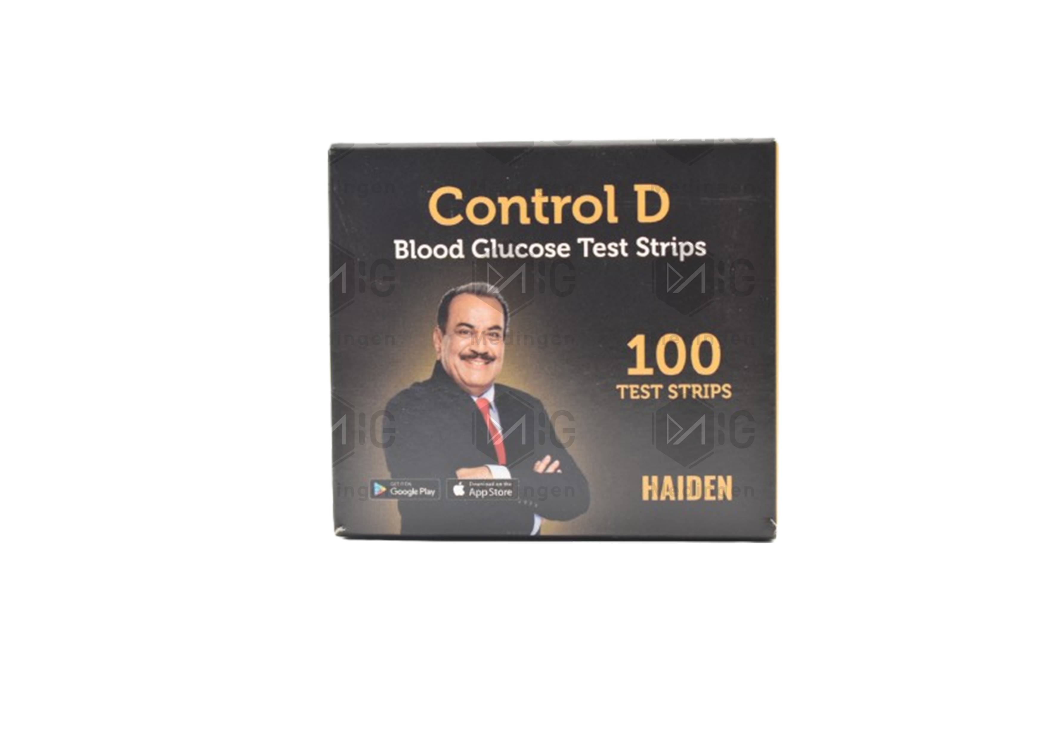 CONTROL D BLOOD GLUCOSE 100 TEST STRIPS